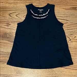 Abercrombie Kids Navy Tank Top with Silver Accents